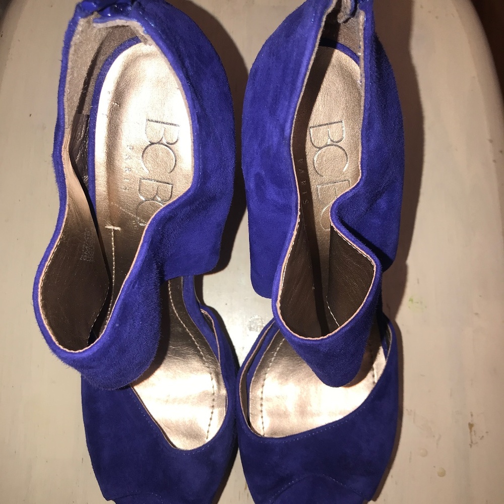 Suede BCBG Heels